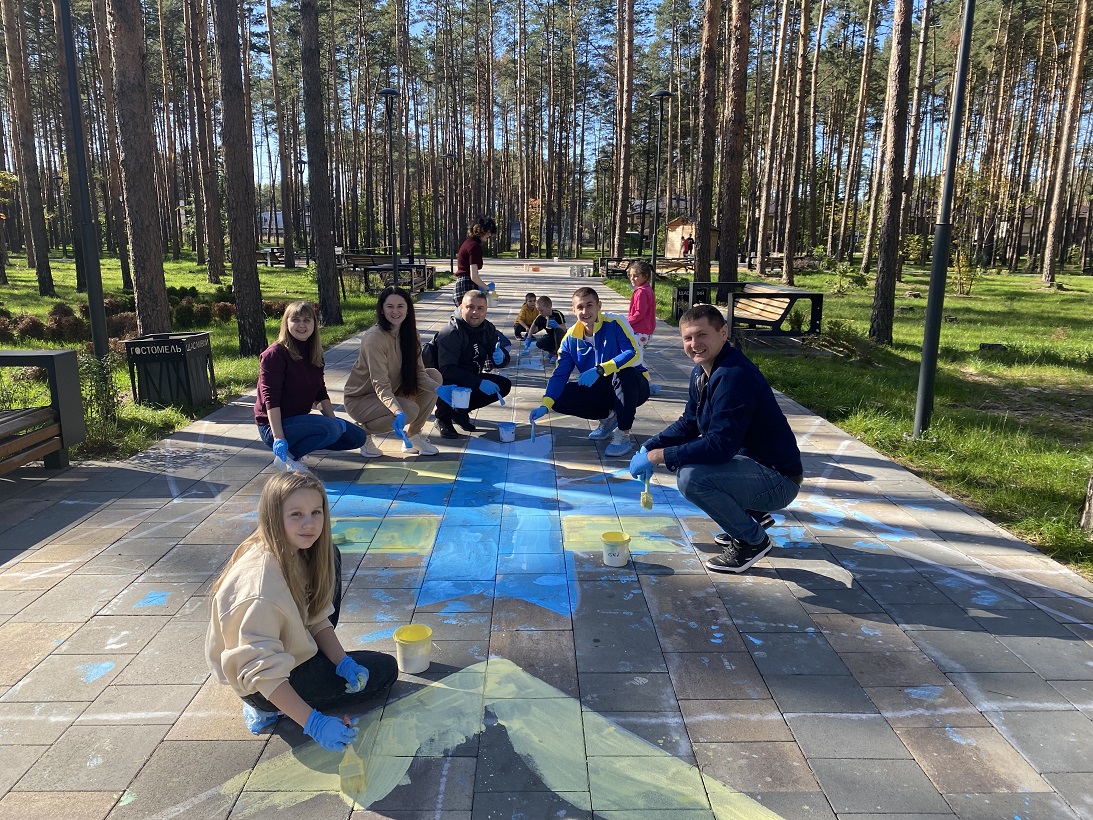 У Гостомелі ожила "Мрія": відео і фото унікального муралу